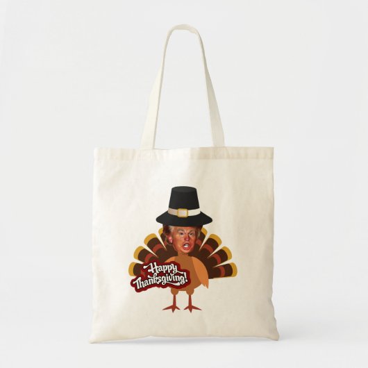 donald trump Thanksgiving turkije Tote Bag (Voorkant)