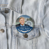 Donald Trump the 45th President Photo White House Ronde Button 7,6 Cm (In situ)