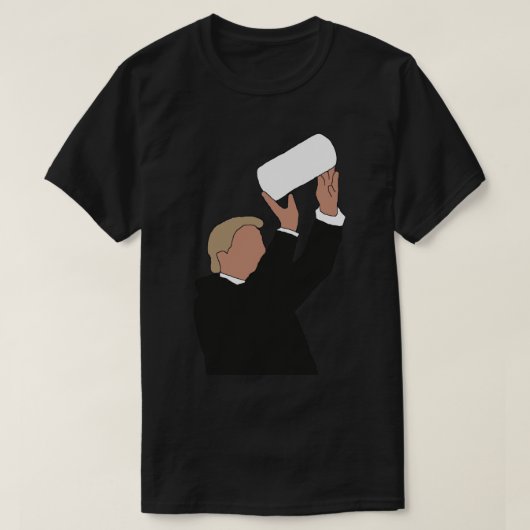 Donald Trump Throwing Paper Towels Sticker T-shirt (Design voorkant)