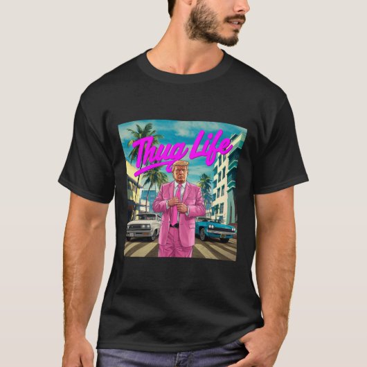 Donald Trump Thug Life T-shirt (Voorkant)