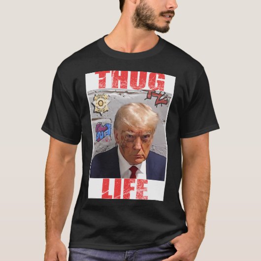 Donald Trump Thug Life T - shirts (Voorkant)