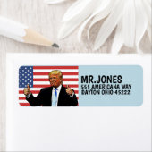 DONALD TRUMP THUMBS UP Return Address Label (Insitu)