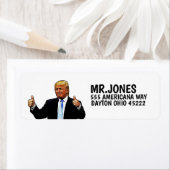 DONALD TRUMP THUMBS UP Return Address Label (Insitu)