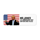 DONALD TRUMP THUMBS UP Return Address Label (Voorkant)