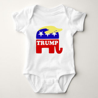 Donald Trump Toupee Republikein Elephant Romper