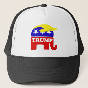 Donald Trump Toupee Republikein Elephant Trucker Pet