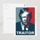 Donald Trump TRAITOR Briefkaart (Voorkant / Achterkant)