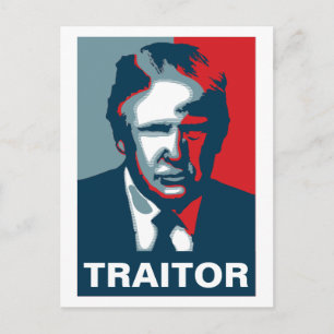 Donald Trump TRAITOR Briefkaart