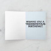 DONALD TRUMP TREMENDOUS BIG BIRTHDAAGKAARTEN KAART (Binnen)