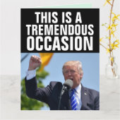 DONALD TRUMP TREMENDOUS BIRTHDAY GROTE KAARTEN (Gele Bloem)