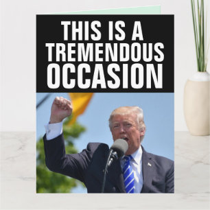 DONALD TRUMP TREMENDOUS BIRTHDAY GROTE KAARTEN