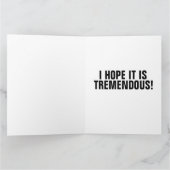 DONALD TRUMP TREMENDOUS BIRTHDAY OVERGEPLAATSTE KA KAART (Binnen)