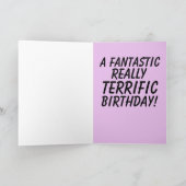 DONALD TRUMP TREMENDOUS BROTHER BIRTHDAAGS KAARTEN (Binnen)