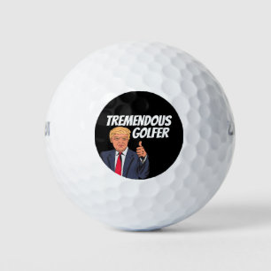 DONALD TRUMP TREMENDOUS GOLFER GOLF BALLS GOLFBALLEN