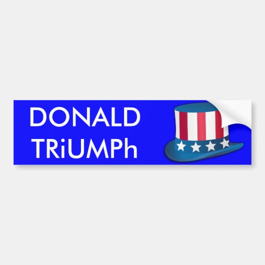 Donald Trump, Triumph oom Sam Pet USA Sticker (Voorkant)