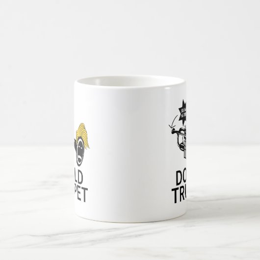 Donald Trump trompet grappig Koffiemok (Center)