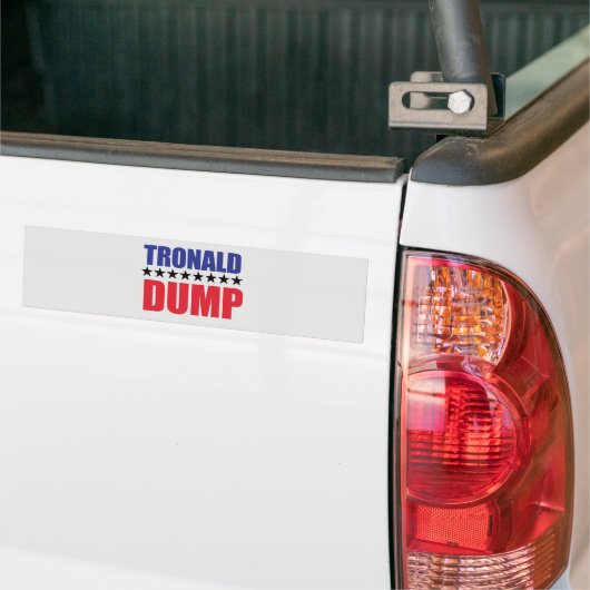 Donald Trump - Tronald Dump Bumpersticker (Op Truck)
