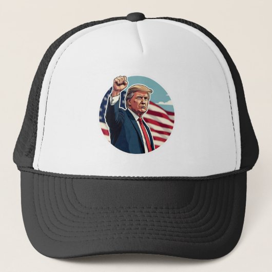 Donald Trump Trucker Hat Trucker Pet (Voorkant)