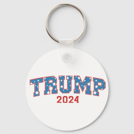 Donald Trump - Trump 2024 Houd Amerika groot Sleutelhanger (Voorkant)
