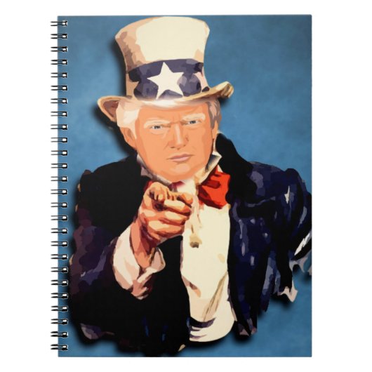 DONALD TRUMP UNCLE SAM NOTITIEBOEK JOURNAL (Voorkant)