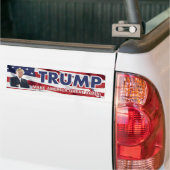Donald Trump US Flag Bumpersticker (Op Truck)