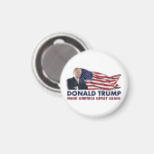 Donald Trump US Flag Magneet (Voorkant / Achterkant)
