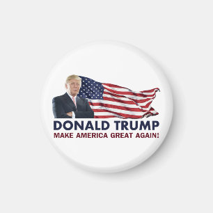 Donald Trump US Flag Magneet