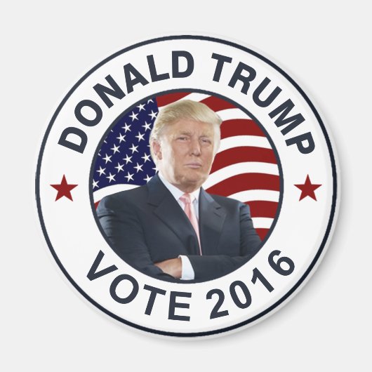 Donald Trump US Flag Magneet (Voorkant)