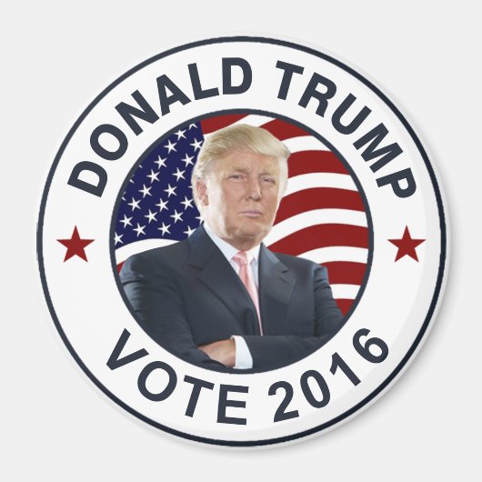 Donald Trump US Flag Magneet (Voorkant)