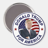 Donald Trump US Flag Magneet (Voorkant / Achterkant)