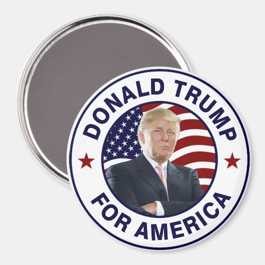 Donald Trump US Flag Magneet (Voorkant / Achterkant)