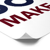 Donald Trump US Flag Poster (Hoek)