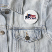 Donald Trump US Flag Ronde Button 5,7 Cm (In situ)