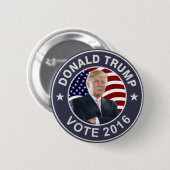 Donald Trump US Flag Ronde Button 5,7 Cm (Voorkant /achterkant)