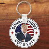 Donald Trump US Flag Sleutelhanger (Voorkant)