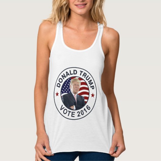 Donald Trump US Flag Tanktop (Voorkant)