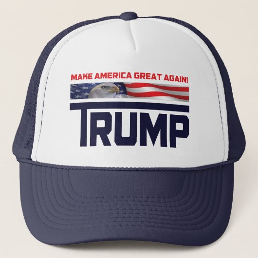 Donald Trump US Flag Trucker Pet (Voorkant)