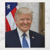 Donald Trump US President White House MAGA 2024  Wijn Etiket (Enkel label)