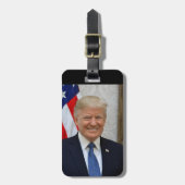 Donald Trump US President Witte Huis MAGA 2024 Bagagelabel (Voorkant verticaal)
