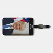 Donald Trump US President Witte Huis MAGA 2024 Bagagelabel (Achterkant horizontaal)