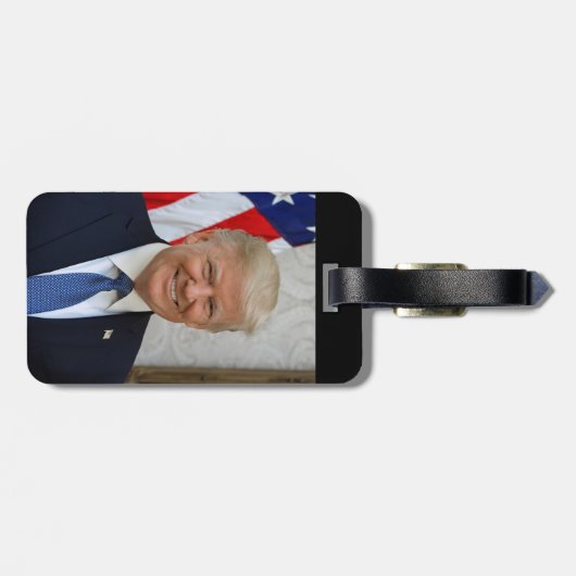 Donald Trump US President Witte Huis MAGA 2024 Bagagelabel (Achterkant horizontaal)