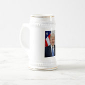 Donald Trump US President Witte Huis MAGA 2024 Bierpul (Voorkant links)