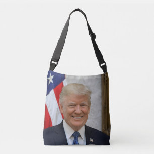 Donald Trump US President Witte Huis MAGA 2024 Crossbody Tas