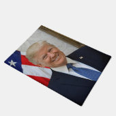 Donald Trump US President Witte Huis MAGA 2024 Deurmat (Schuin)