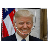 Donald Trump US President Witte Huis MAGA 2024 Groot Cadeauzakje (Achterkant)