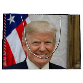 Donald Trump US President Witte Huis MAGA 2024 Groot Cadeauzakje (Achterkant)