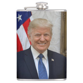 Donald Trump US President Witte Huis MAGA 2024 Heupfles