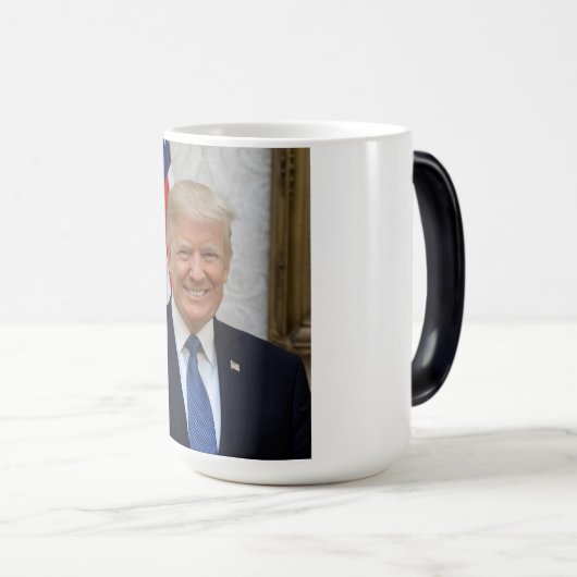 Donald Trump US President Witte Huis MAGA 2024 Magische Mok (Voorkant rechts)