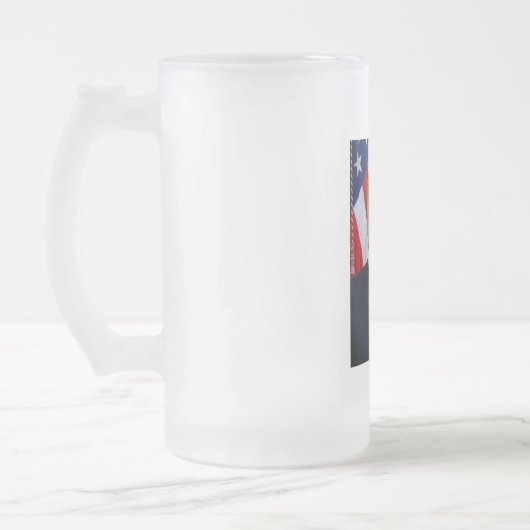 Donald Trump US President Witte Huis MAGA 2024 Matglas Bierpul (Links)