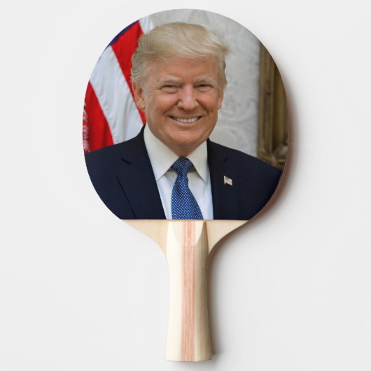 Donald Trump US President Witte Huis MAGA 2024 Tafeltennisbatje (Voorkant)